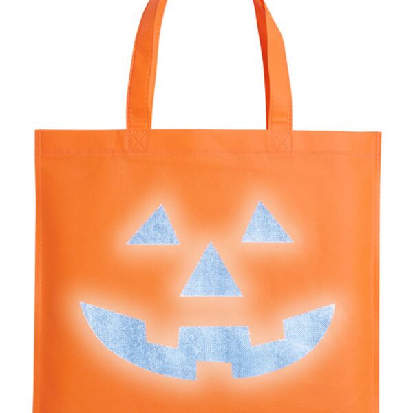 Halloween Pumpkin Reflective Tote Bag Thumbnail