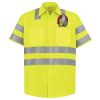 Men's High Visibility Safety Short Sleeve Work Shirt Thumbnail