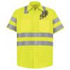 Men's High Visibility Safety Short Sleeve Work Shirt Thumbnail