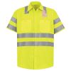 Men's High Visibility Safety Short Sleeve Work Shirt Thumbnail