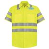 Men's High Visibility Safety Short Sleeve Work Shirt Thumbnail