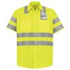 Men's High Visibility Safety Short Sleeve Work Shirt Thumbnail