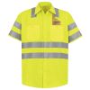 Men's High Visibility Safety Short Sleeve Work Shirt Thumbnail