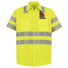 Men's High Visibility Safety Short Sleeve Work Shirt Thumbnail