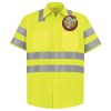 Men's High Visibility Safety Short Sleeve Work Shirt Thumbnail