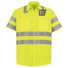 Men's High Visibility Safety Short Sleeve Work Shirt Thumbnail