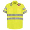 Men's High Visibility Safety Short Sleeve Work Shirt Thumbnail