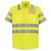 Men's High Visibility Safety Short Sleeve Work Shirt Thumbnail
