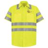 Men's High Visibility Safety Short Sleeve Work Shirt Thumbnail