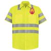 Men's High Visibility Safety Short Sleeve Work Shirt Thumbnail
