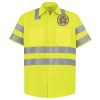 Men's High Visibility Safety Short Sleeve Work Shirt Thumbnail