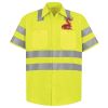 Men's High Visibility Safety Short Sleeve Work Shirt Thumbnail