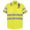 Men's High Visibility Safety Short Sleeve Work Shirt Thumbnail