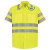 Men's High Visibility Safety Short Sleeve Work Shirt Thumbnail