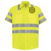 Men's High Visibility Safety Short Sleeve Work Shirt Thumbnail