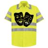 Men's High Visibility Safety Short Sleeve Work Shirt Thumbnail