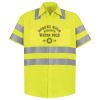 Men's High Visibility Safety Short Sleeve Work Shirt Thumbnail