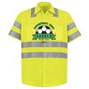 Men's High Visibility Safety Short Sleeve Work Shirt Thumbnail