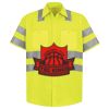 Men's High Visibility Safety Short Sleeve Work Shirt Thumbnail