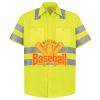 Men's High Visibility Safety Short Sleeve Work Shirt Thumbnail