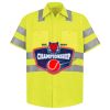 Men's High Visibility Safety Short Sleeve Work Shirt Thumbnail
