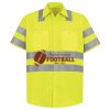 Men's High Visibility Safety Short Sleeve Work Shirt Thumbnail