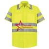 Men's High Visibility Safety Short Sleeve Work Shirt Thumbnail