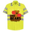 Men's High Visibility Safety Short Sleeve Work Shirt Thumbnail