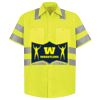 Men's High Visibility Safety Short Sleeve Work Shirt Thumbnail