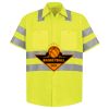 Men's High Visibility Safety Short Sleeve Work Shirt Thumbnail