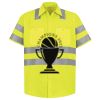 Men's High Visibility Safety Short Sleeve Work Shirt Thumbnail