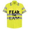 Men's High Visibility Safety Short Sleeve Work Shirt Thumbnail