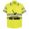 Men's High Visibility Safety Short Sleeve Work Shirt Thumbnail