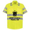 Men's High Visibility Safety Short Sleeve Work Shirt Thumbnail