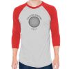 Unisex 50/50 Raglan Three-Quarter Sleeve Tee Thumbnail