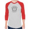 Unisex 50/50 Raglan Three-Quarter Sleeve Tee Thumbnail