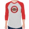 Unisex 50/50 Raglan Three-Quarter Sleeve Tee Thumbnail