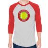 Unisex 50/50 Raglan Three-Quarter Sleeve Tee Thumbnail