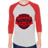 Unisex 50/50 Raglan Three-Quarter Sleeve Tee Thumbnail
