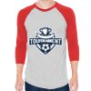 Unisex 50/50 Raglan Three-Quarter Sleeve Tee Thumbnail