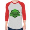 Unisex 50/50 Raglan Three-Quarter Sleeve Tee Thumbnail