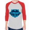 Unisex 50/50 Raglan Three-Quarter Sleeve Tee Thumbnail