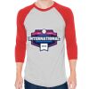 Unisex 50/50 Raglan Three-Quarter Sleeve Tee Thumbnail