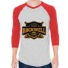 Unisex 50/50 Raglan Three-Quarter Sleeve Tee Thumbnail