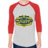 Unisex 50/50 Raglan Three-Quarter Sleeve Tee Thumbnail