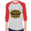 Unisex 50/50 Raglan Three-Quarter Sleeve Tee Thumbnail