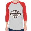 Unisex 50/50 Raglan Three-Quarter Sleeve Tee Thumbnail