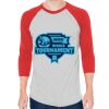 Unisex 50/50 Raglan Three-Quarter Sleeve Tee Thumbnail