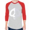 Unisex 50/50 Raglan Three-Quarter Sleeve Tee Thumbnail