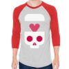Unisex 50/50 Raglan Three-Quarter Sleeve Tee Thumbnail